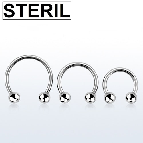 Steril titanium CBR 1.6mm med 4mm kulor