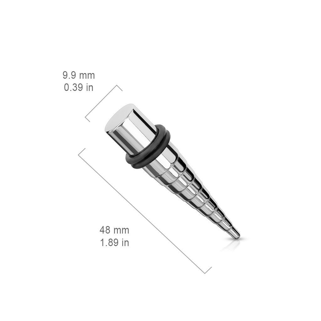 Ståltöjning / Taper med stegrande design