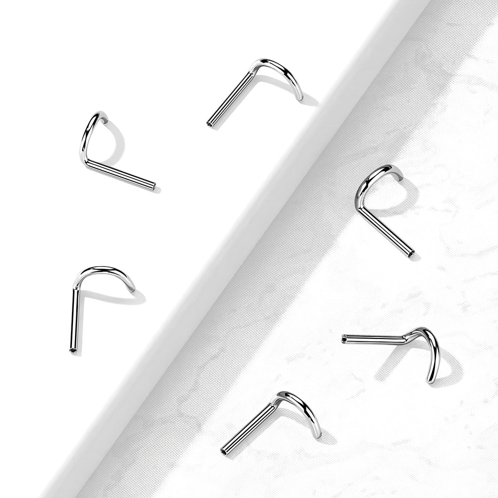 Threadless nässmycke "nose screw" i titanium (lös del)