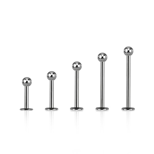 Steril titanium labret 1.2mm med 3mm kula