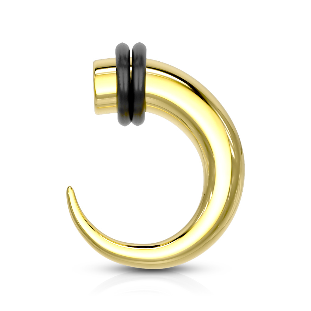 Guldpläterad böjd töjning i kirurgiskt stål och dubbla O-ringar