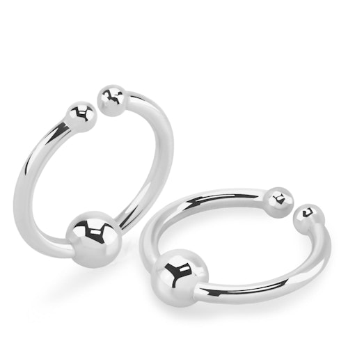 Fake ring / septum piercing i 925 silver med kula