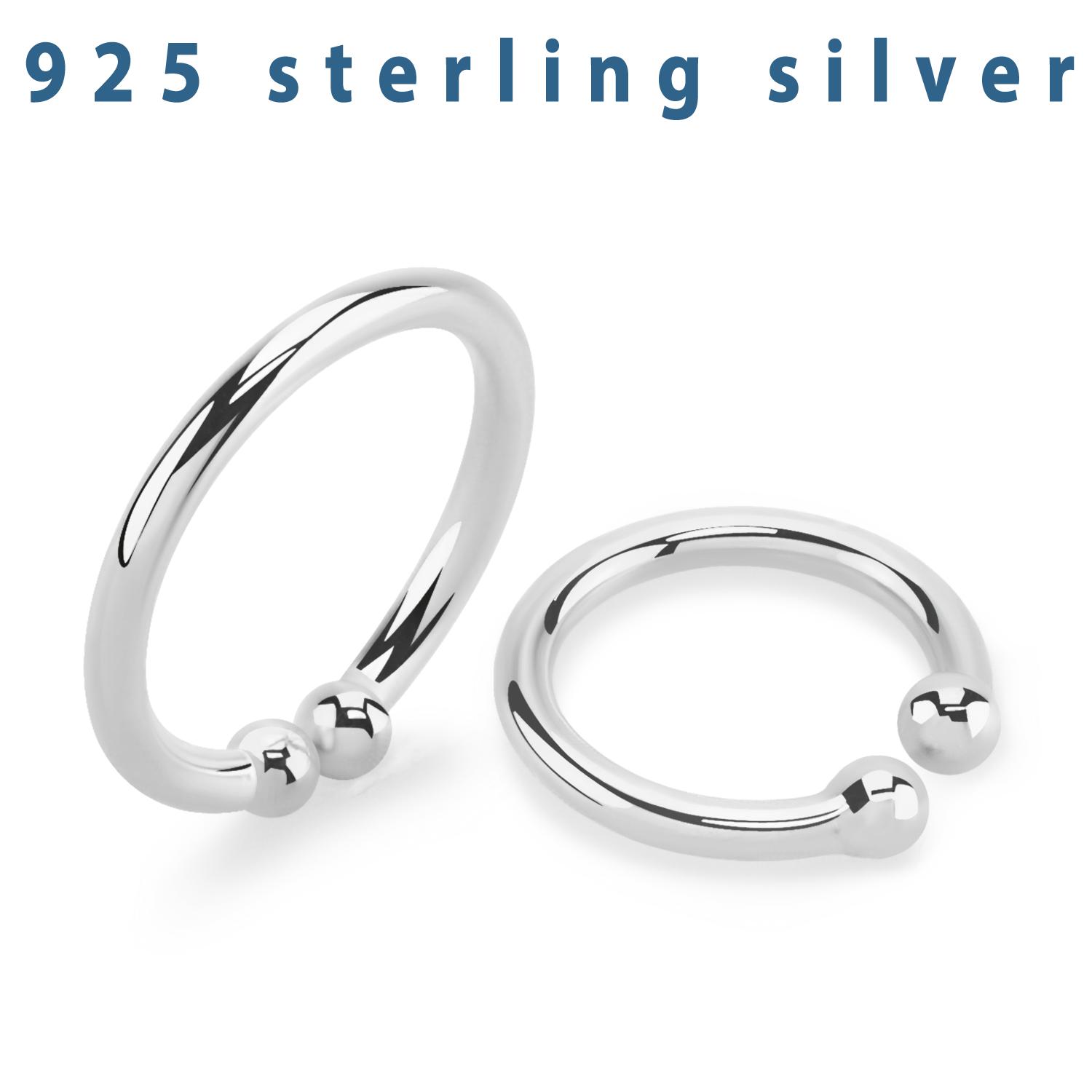 Fake ring / septum piercing i 925 silver