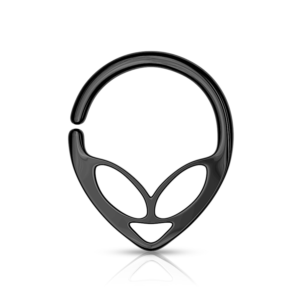 Ring / smycke i kirurgiskt stål med alien