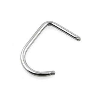 Lippy loop barbell 1.6mm / 10mm i kirurgiskt stål för bland annat läpp (lös del)