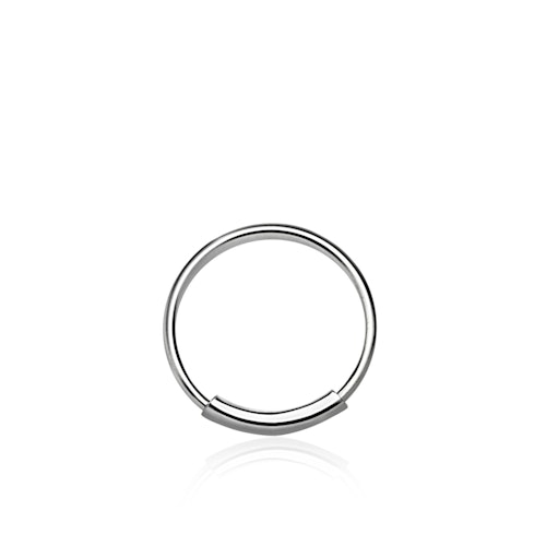 Näsring / sömlös ring i 925 silver 10mm