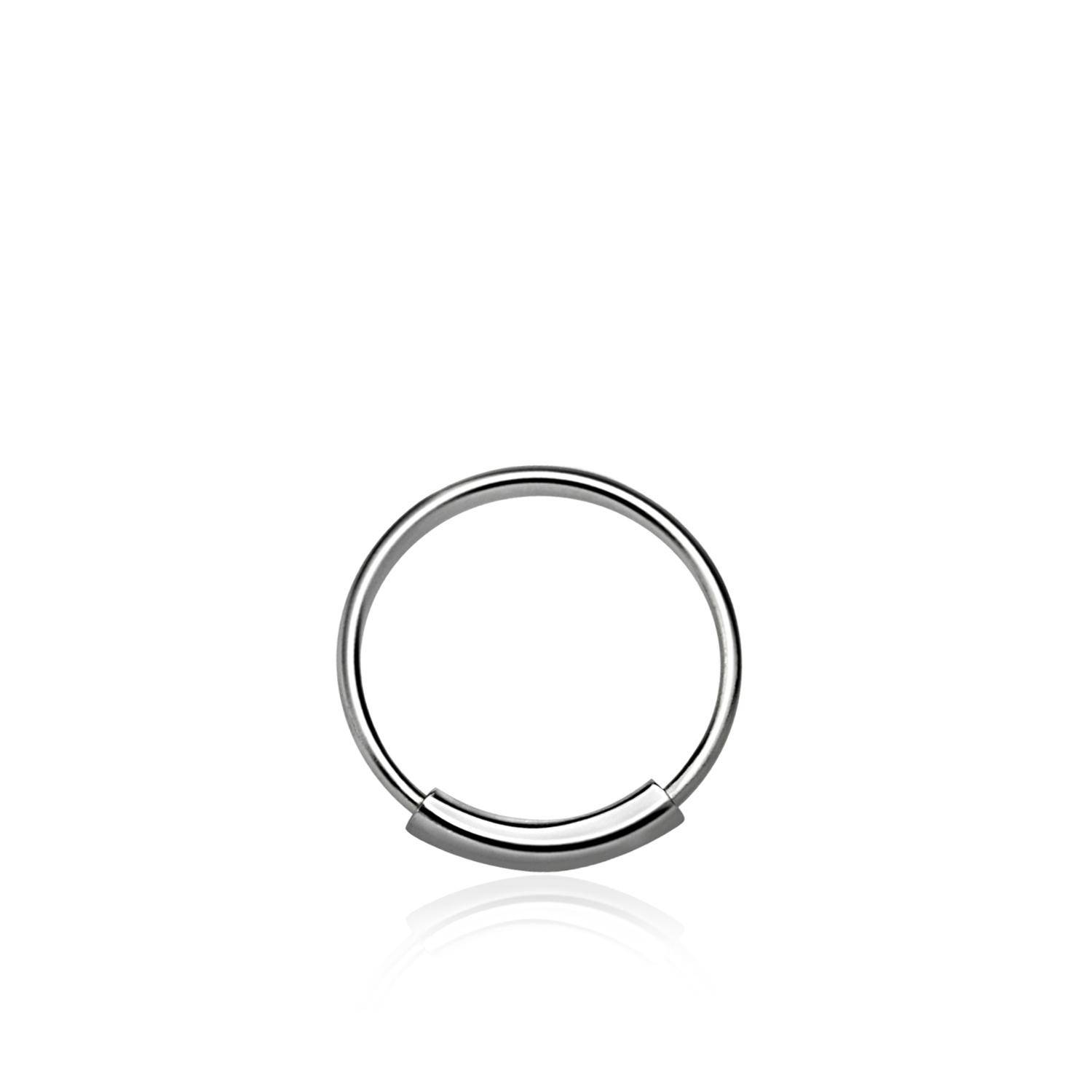 Näsring / sömlös ring i 925 silver 8mm