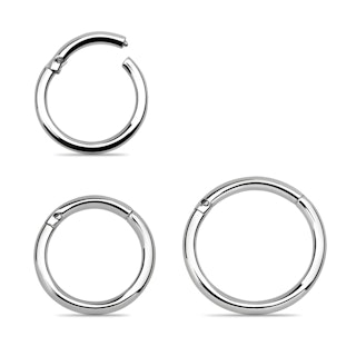 Segmentring 1.2mm 316L kirurgiskt stål med gångjärn