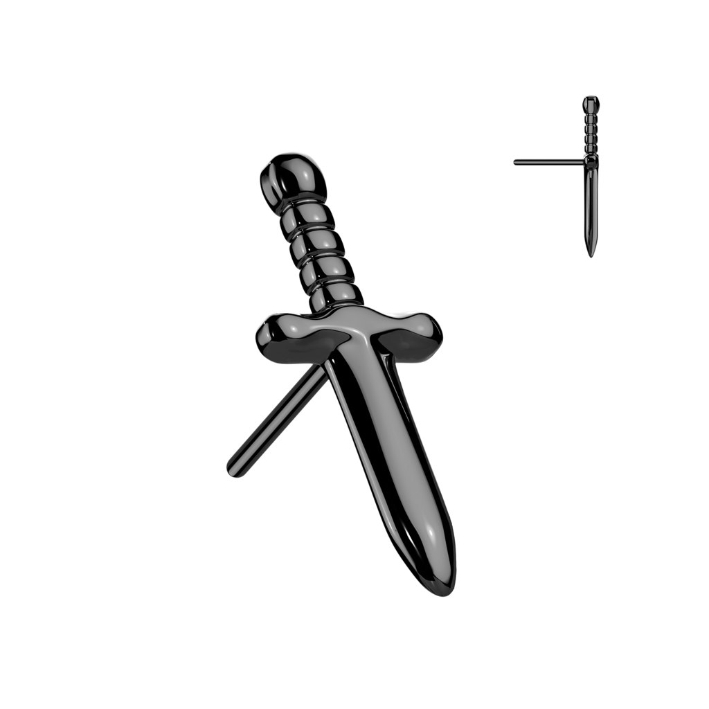 Threadless topp i titanium - Dolk