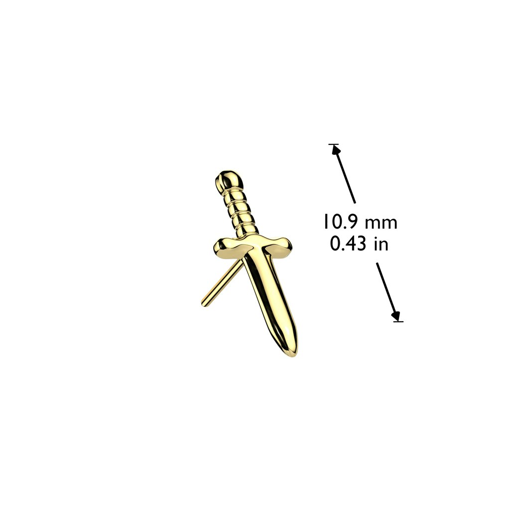Threadless topp i titanium - Dolk