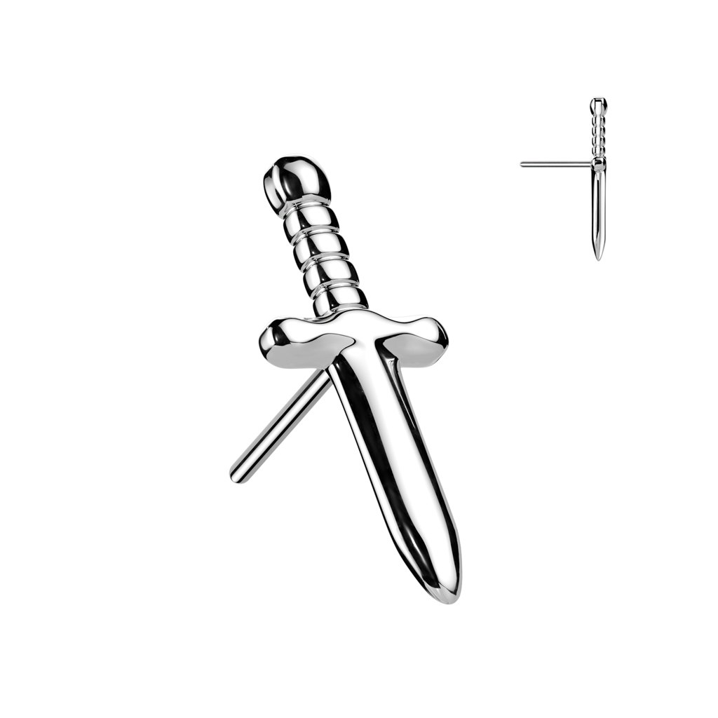 Threadless topp i titanium - Dolk