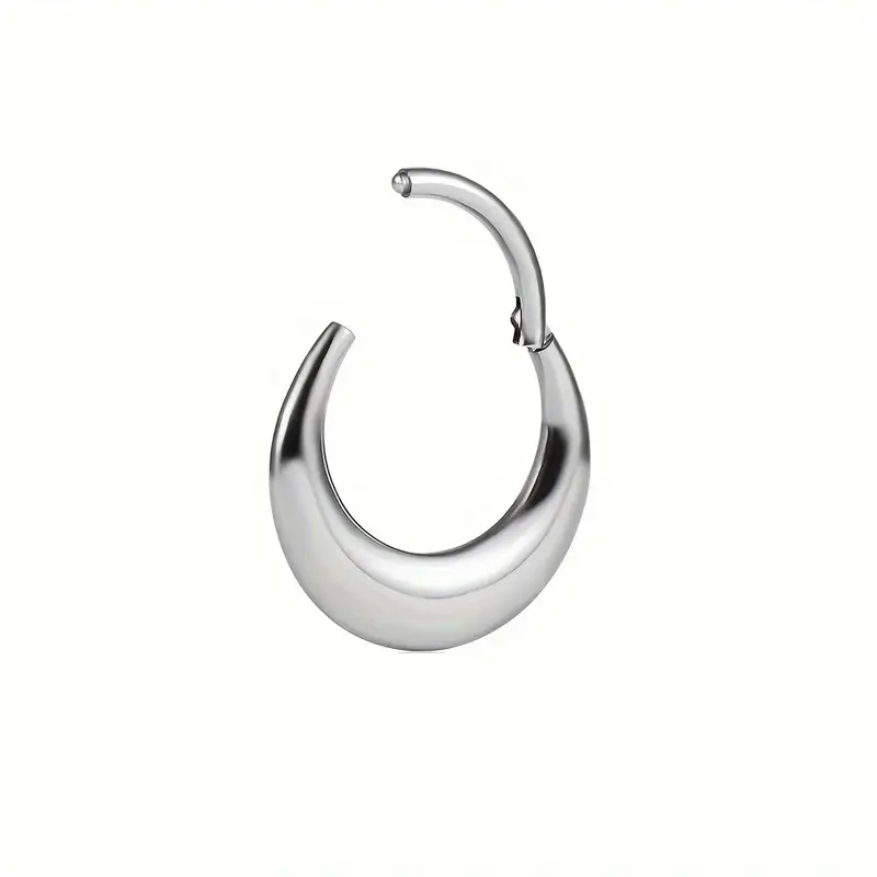 Clicker ring i titanium 1.2mm måne / bred design