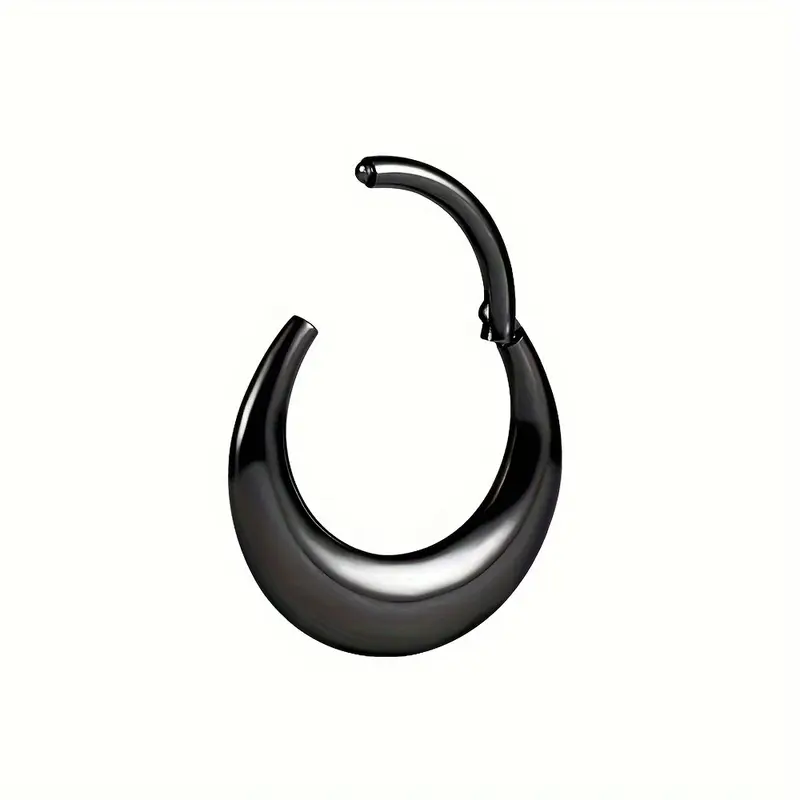 Clicker ring i titanium 1.2mm måne / bred design