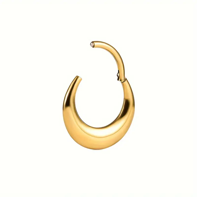 Clicker ring i titanium 1.2mm måne / bred design