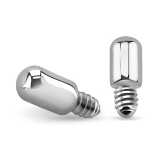 Läksmycke / retainer i titanium till dermal piercing