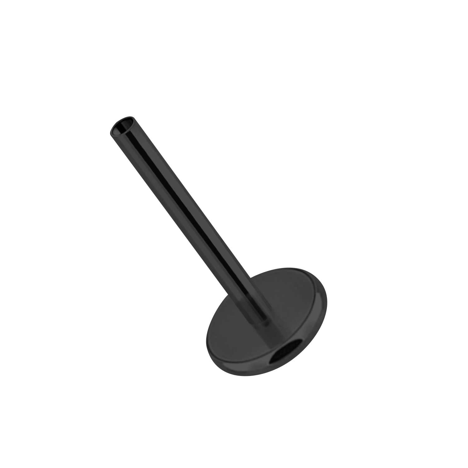 Threadless labret i titanium 0.8mm / 1.0mm med 4mm bas (lös del)