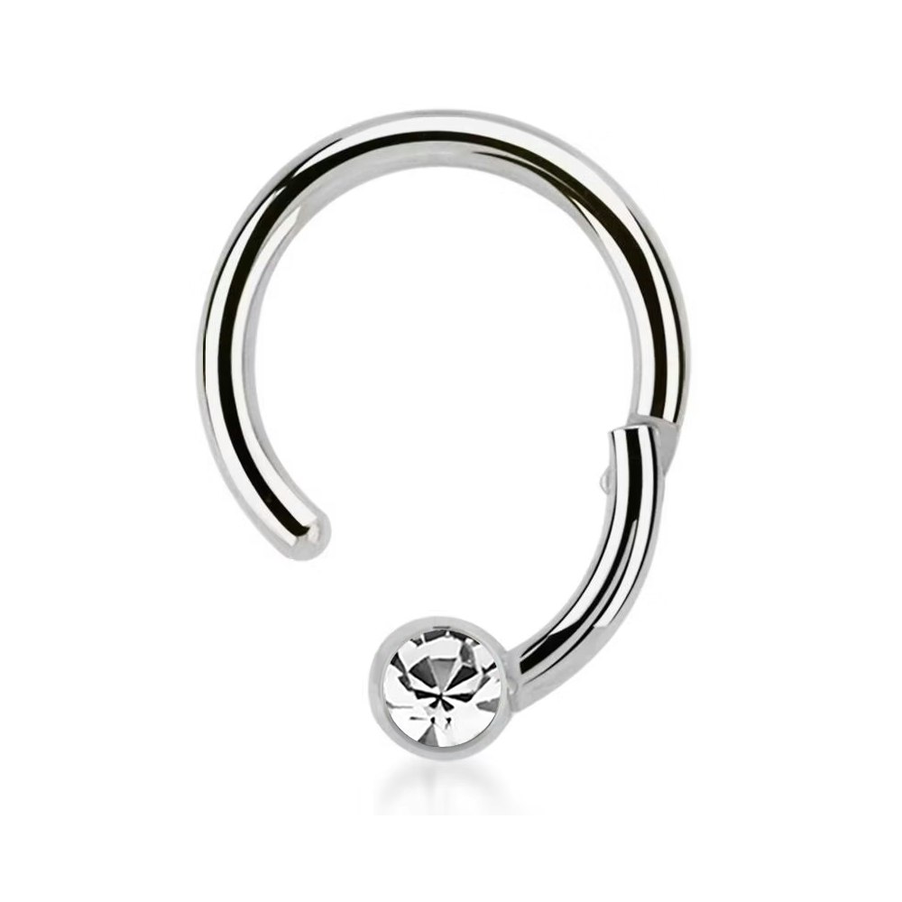 Segmentring 1.2mm med gångjärn och 3mm crystalkula