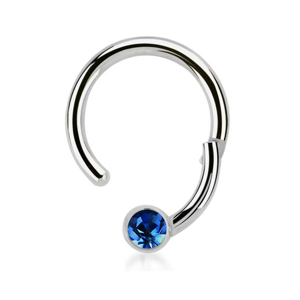 Segmentring 1.2mm med gångjärn och 3mm crystalkula