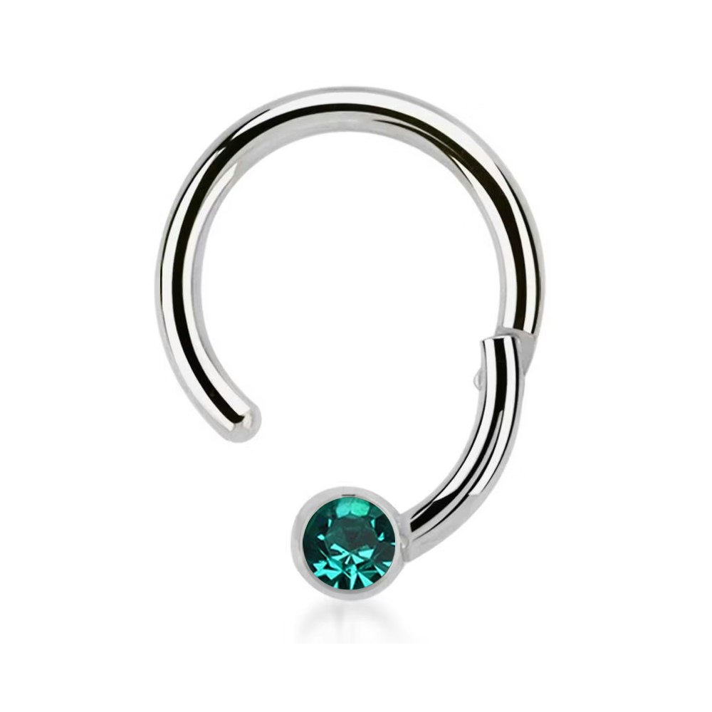 Segmentring 1.2mm med gångjärn och 3mm crystalkula