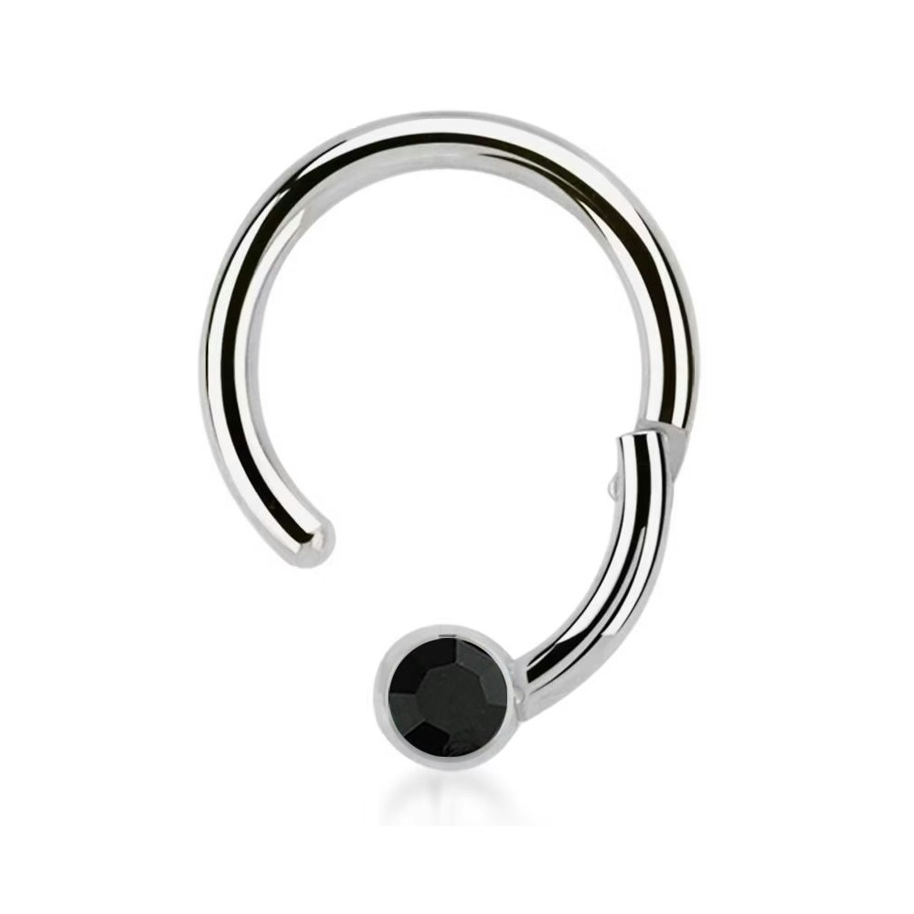 Segmentring 1.2mm med gångjärn och 3mm crystalkula