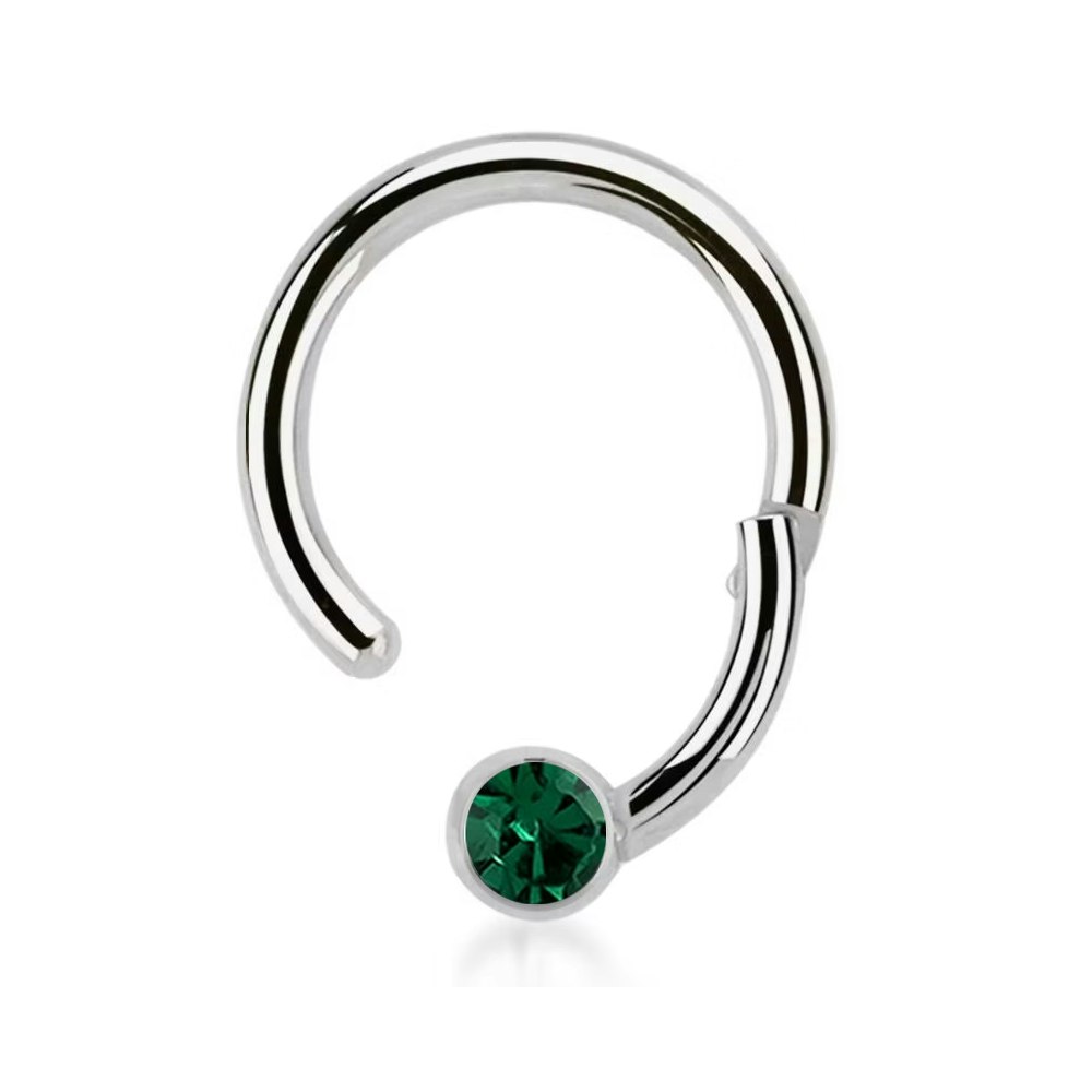 Segmentring 1.2mm med gångjärn och 3mm crystalkula