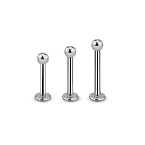 Titanium Labret 1.6mm med 3mm kula