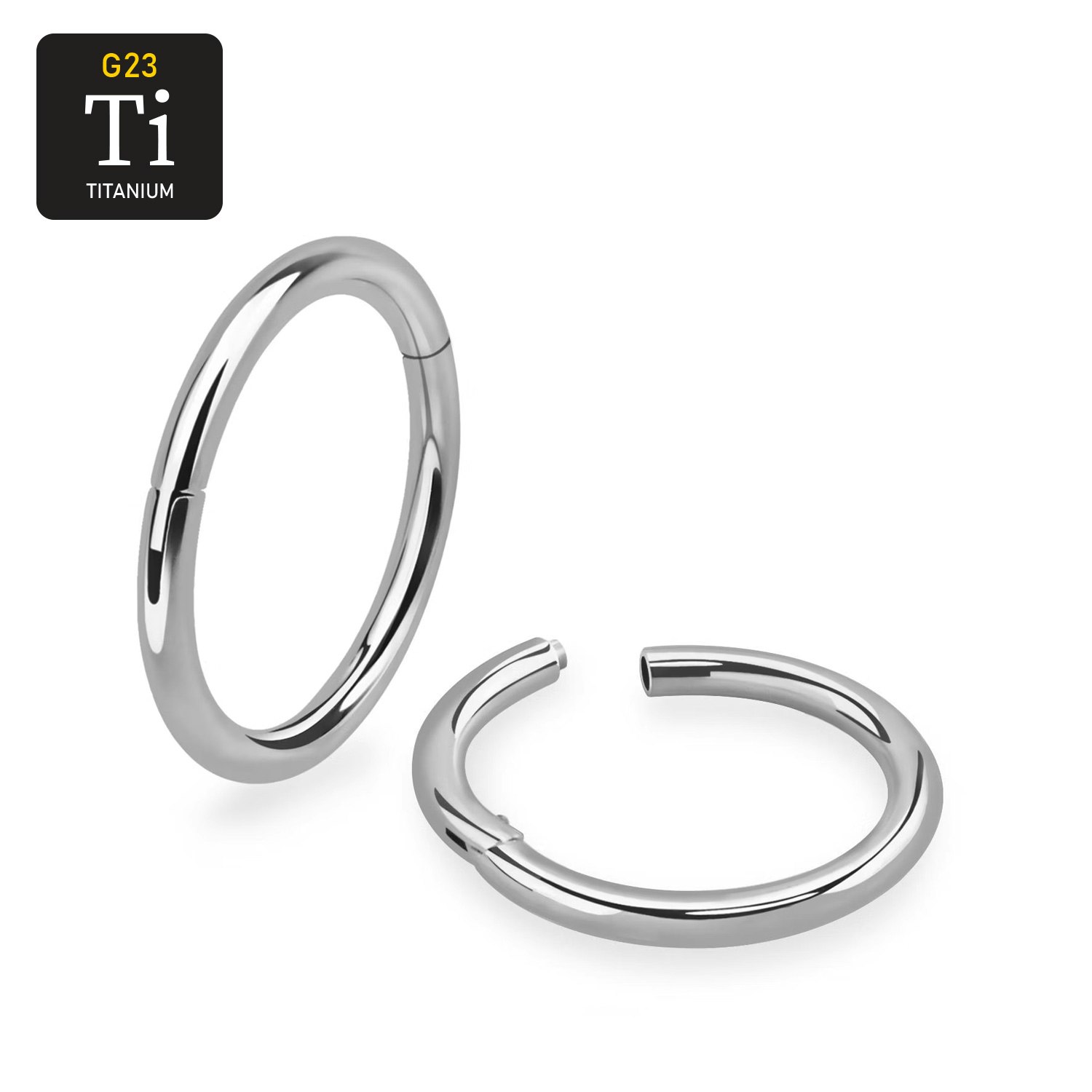 Segmentring 1.2mm i titanium med gångjärn