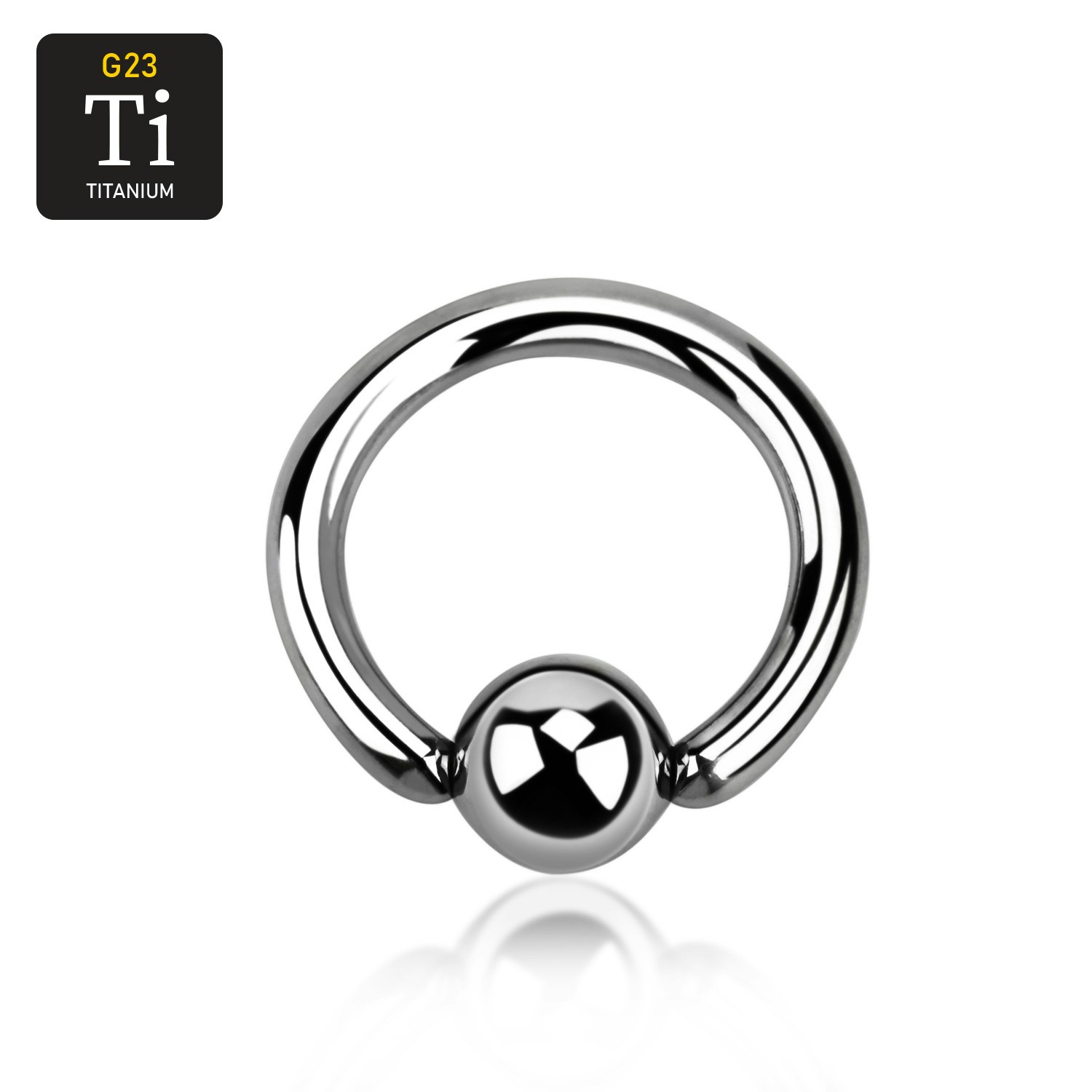 BCR Titanium 3mm med 8mm kula (16mm)