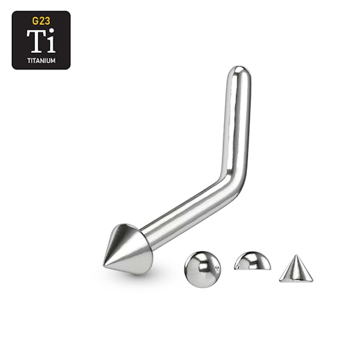 Titanium Nässmycke "L-böjd"
