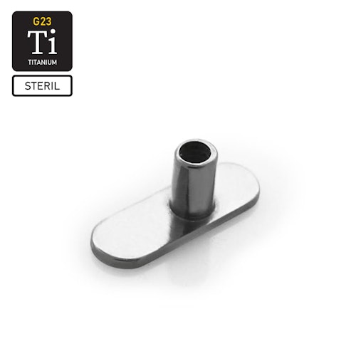 Steril dermal piercing bas i titanium