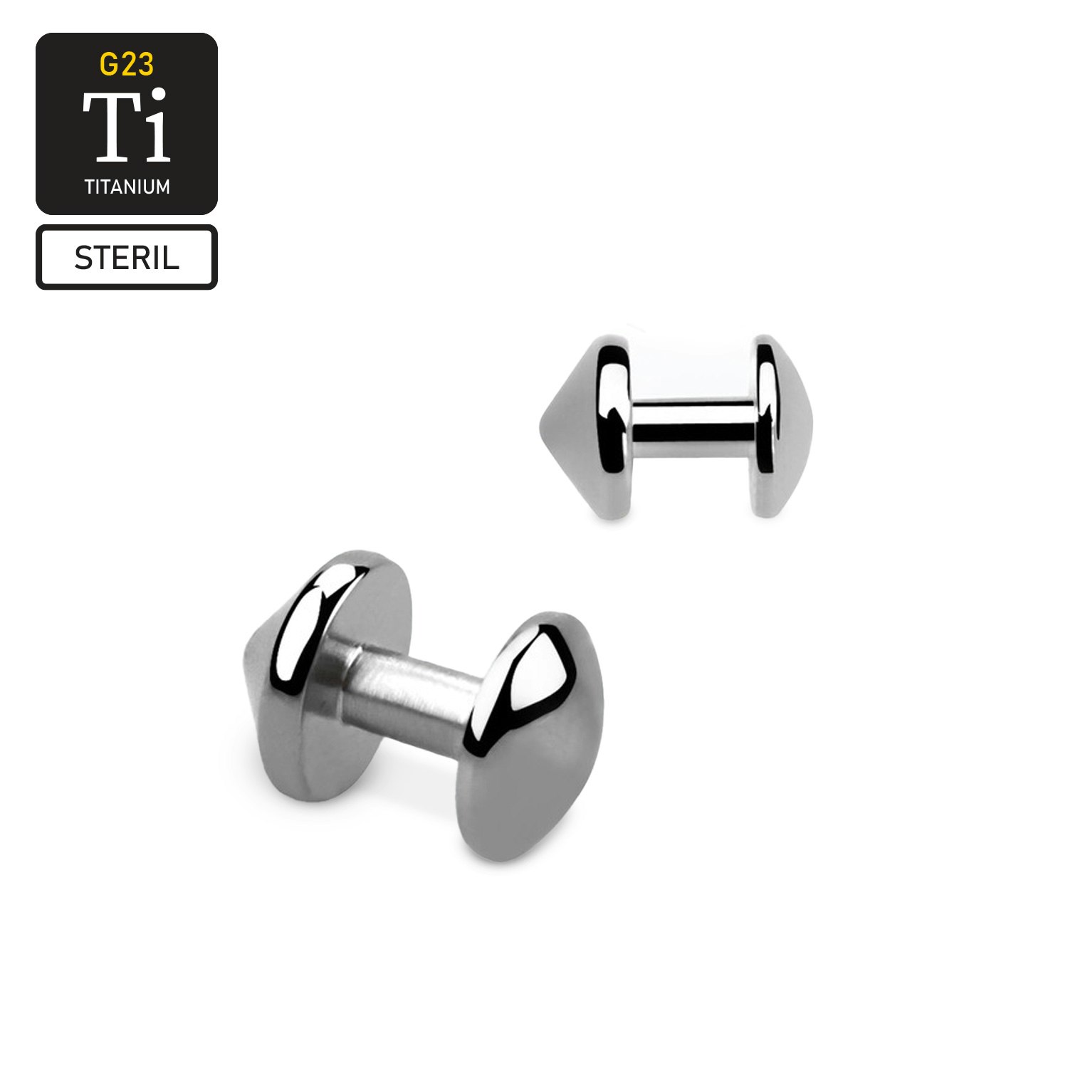 Steril Skin diver titanium (3mm dome)