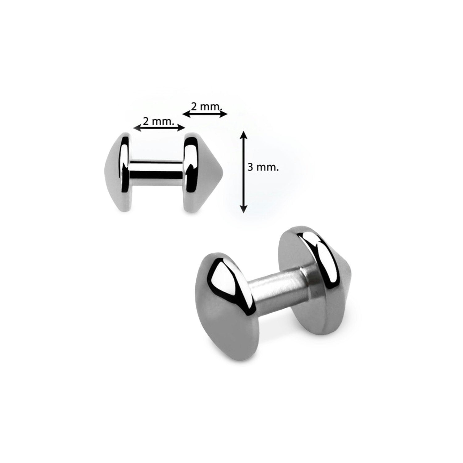 Skin diver titanium (3mm dome)