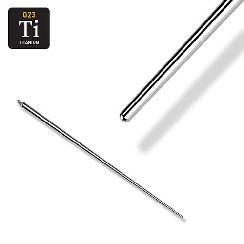 Gängad ledsticka / taper i titanium