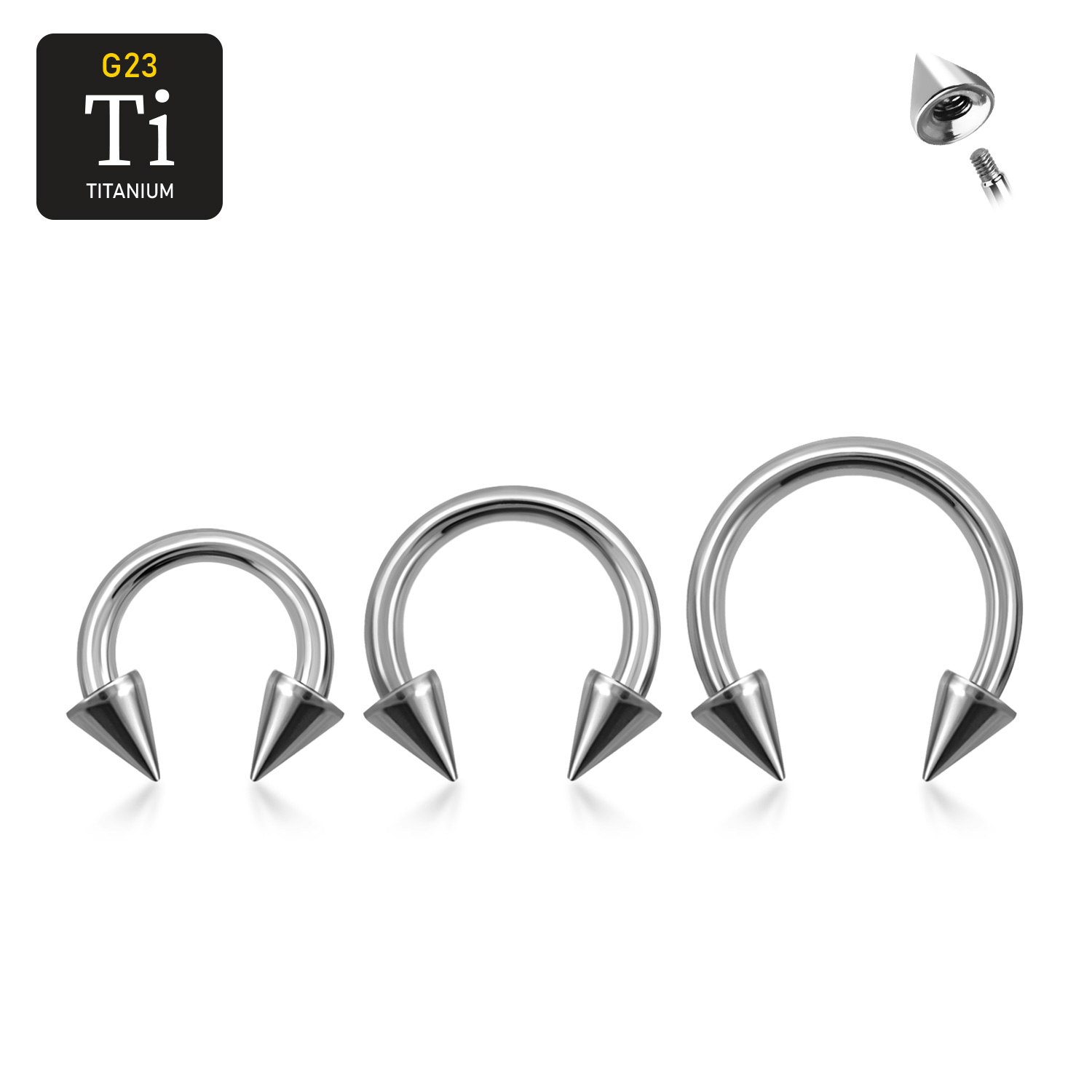 Titanium CBR 1.6mm med 4mm kon