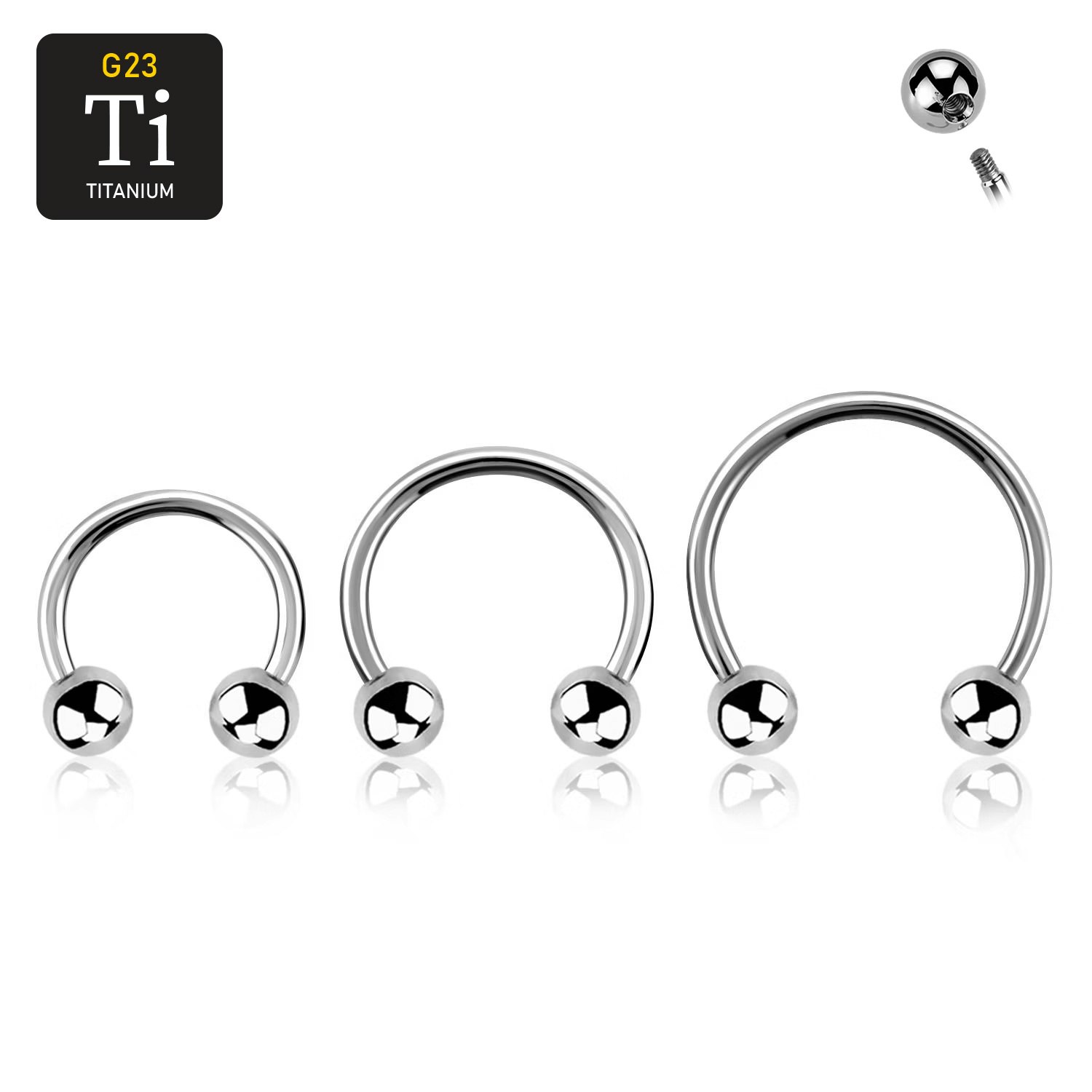 Titanium CBR 1.2mm med 4mm kulor