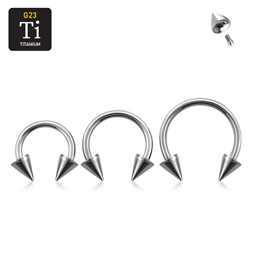 Titanium CBR utvändigt gängad 1.2mm med 4mm kon