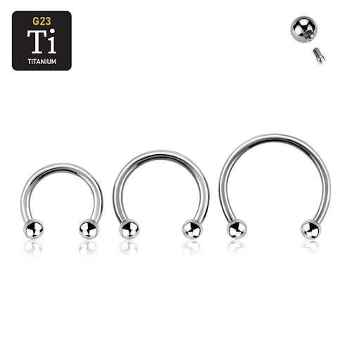 Titanium CBR 1.6mm med 3mm kulor