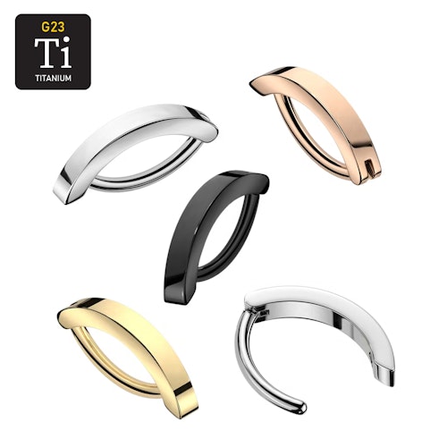 Titanium navelsmycke med unik design