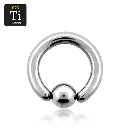 BCR Titanium 4mm med 8mm kula