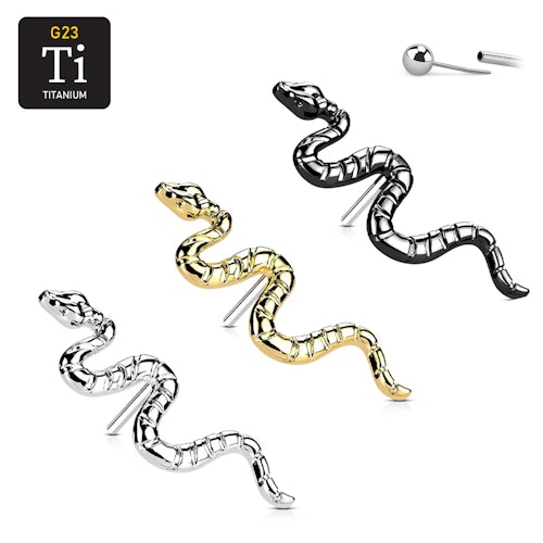 Threadless topp i titanium - Orm