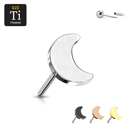 Threadless topp i titanium - Måne