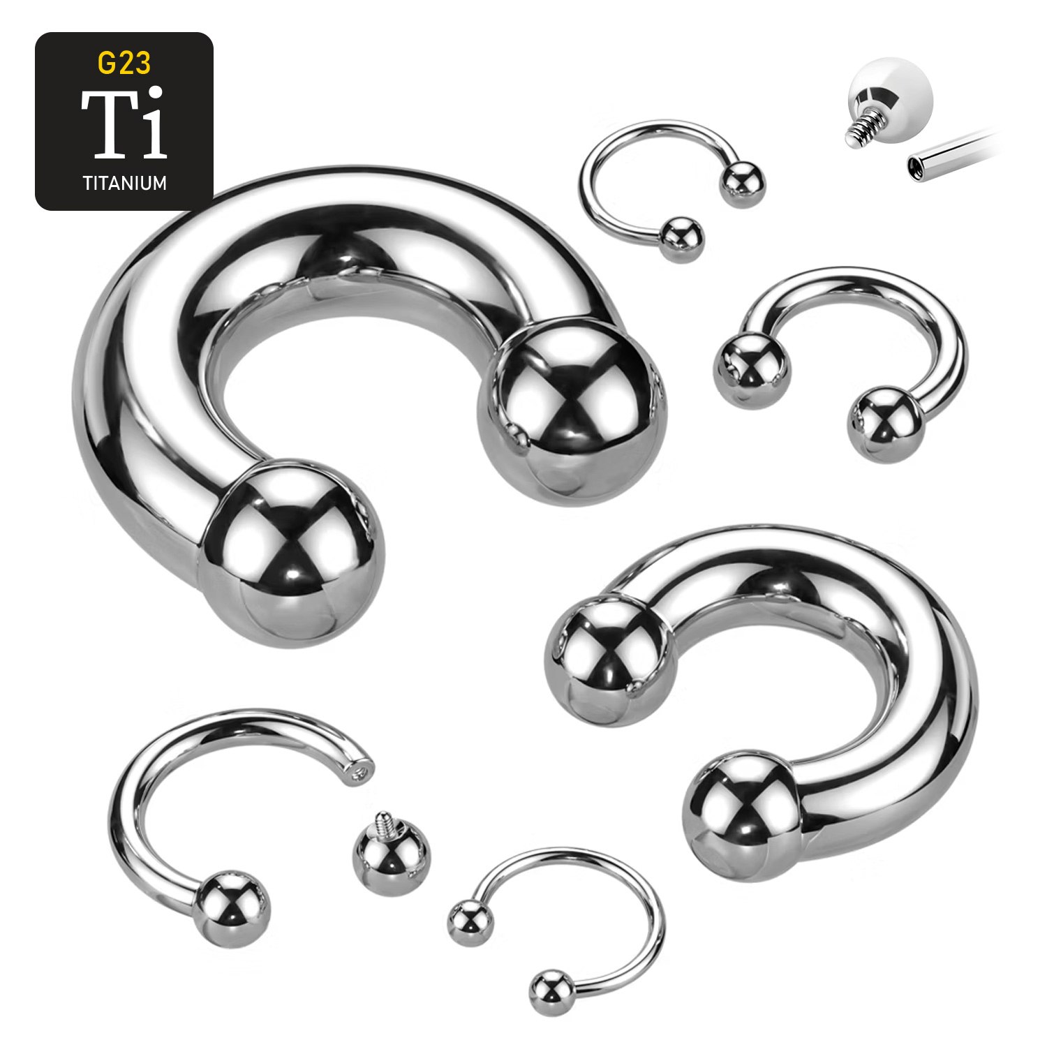Invändigt gängad CBR i titanium