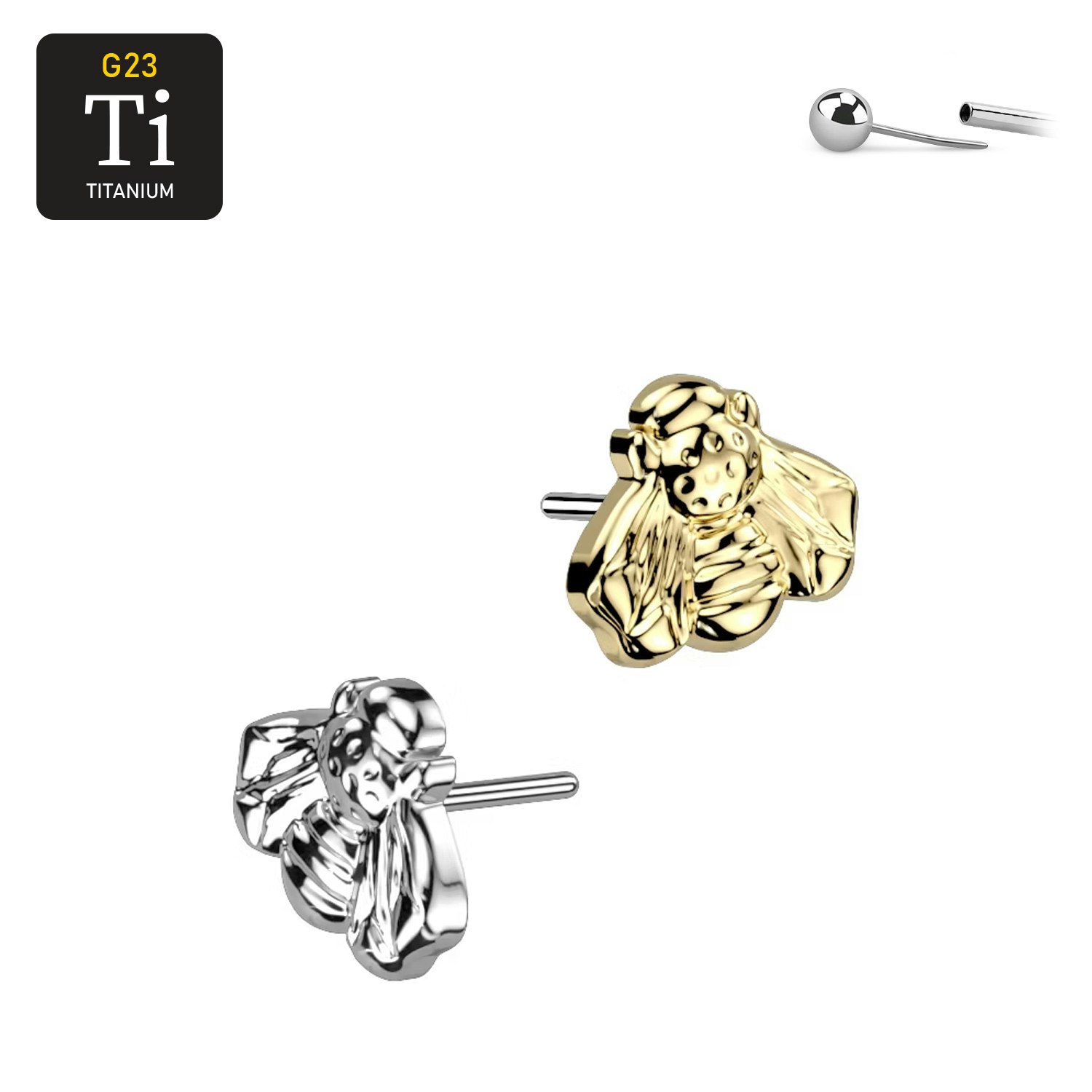 Threadless topp i titanium - Bi