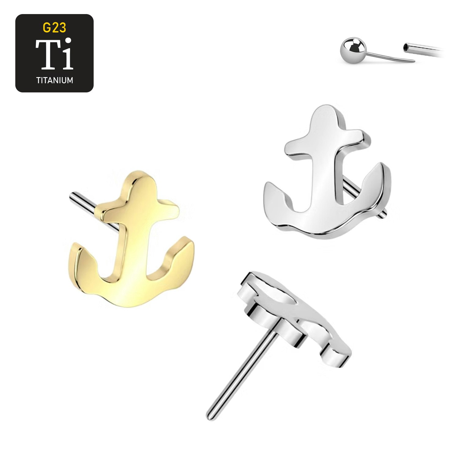Threadless topp i titanium - Ankare