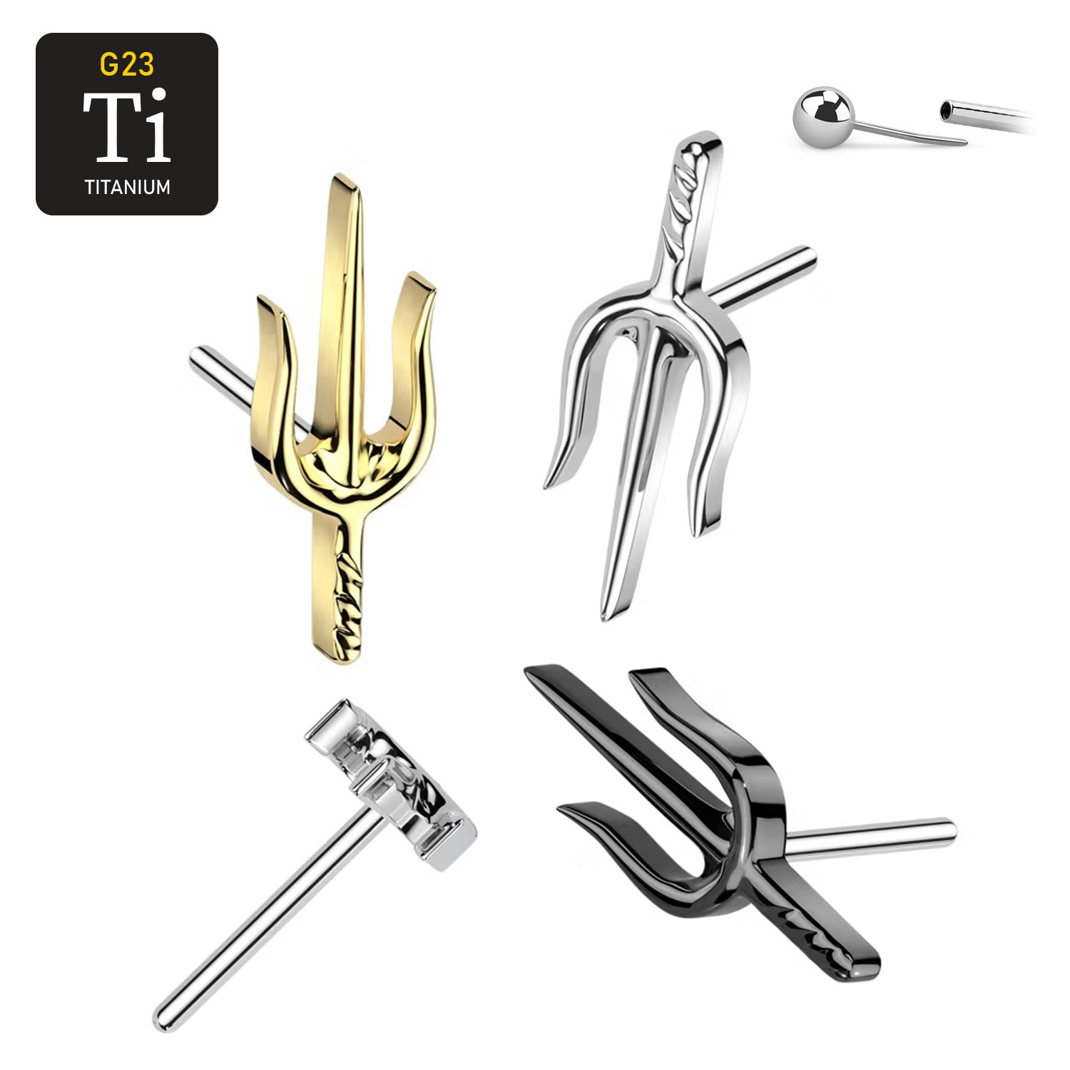 Threadless topp i titanium - Treudd