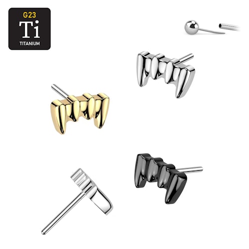 Threadless topp i titanium - Vampyrtänder