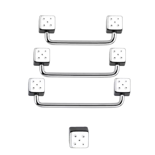 Industrial / Surface Barbell 1.6mm med 5mm tärningar