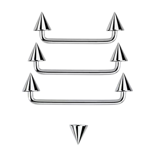 Industrial / Surface Barbell 1.6mm med 5mm kon