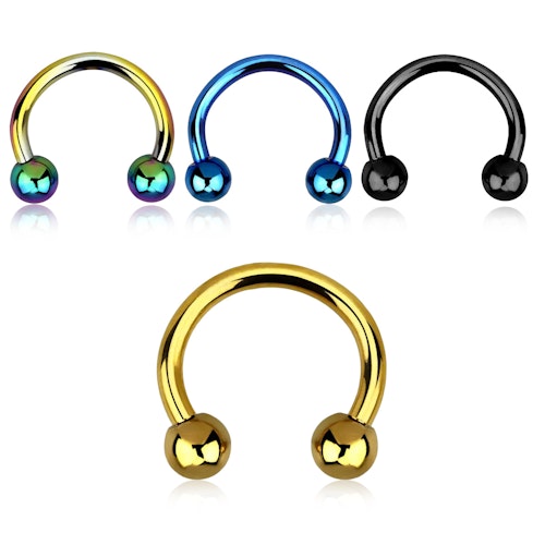 PVD-pläterad kirurgiskt stål CBR 1.2mm med 4mm kulor