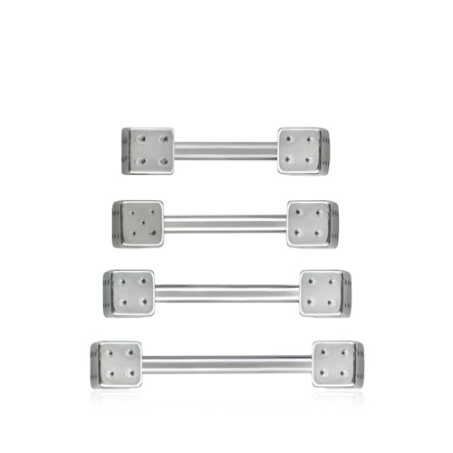 Barbell 1.6mm med 4mm tärningar